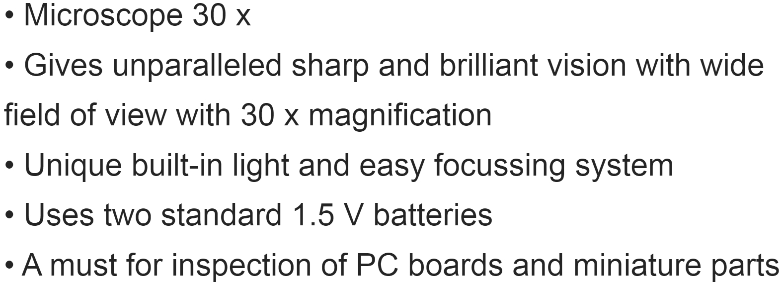 מיקרוסקופ ידני IDEAL TEK ALCRON